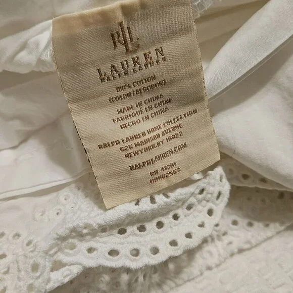 Ralph Lauren White Duvet Cover